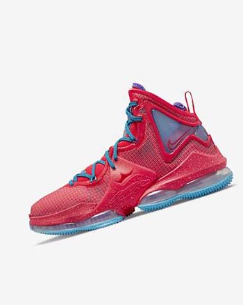 Nike LeBron 19 Rojos Azules Morados Rojos | MX 4957